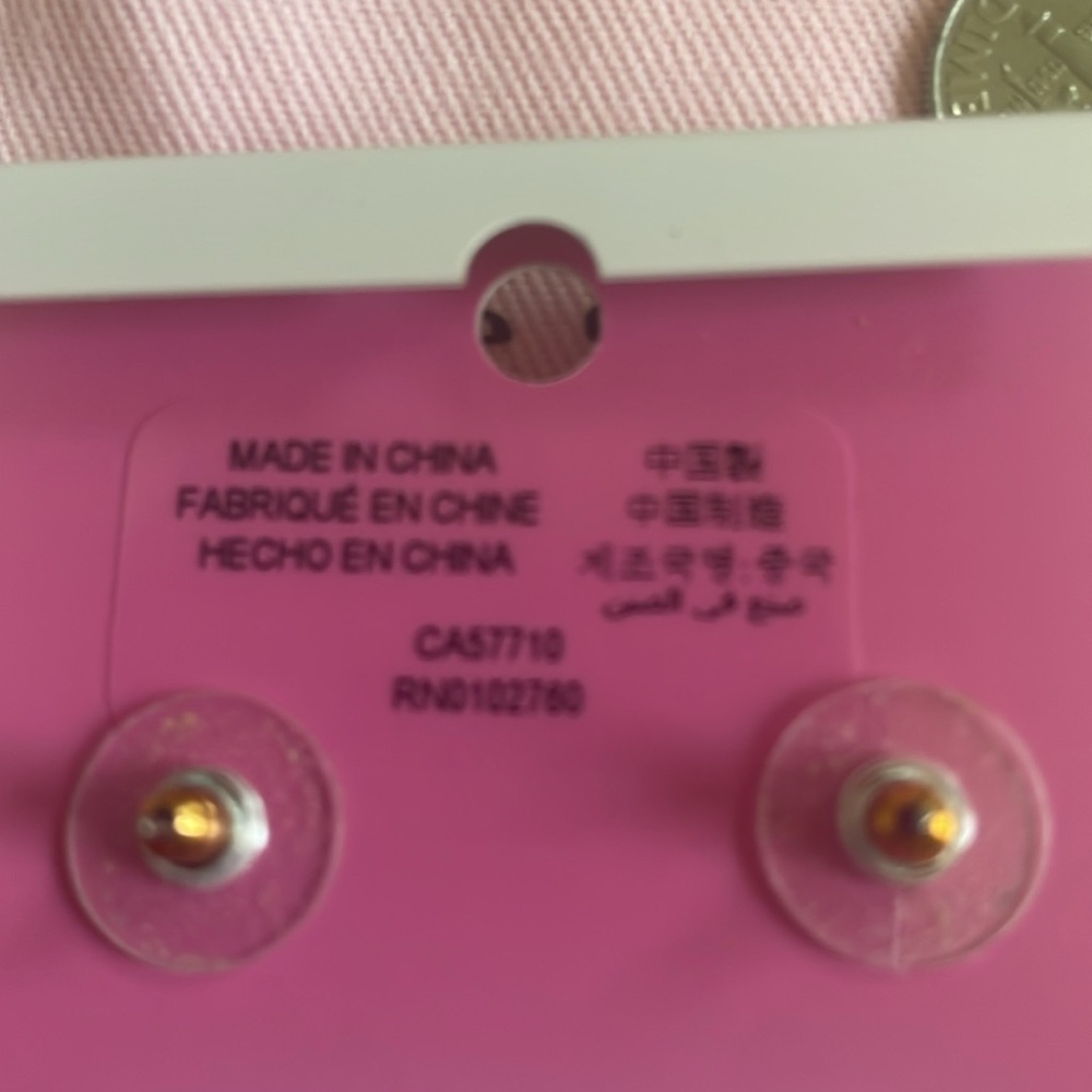 Kate Spade Light Pink Crystal Earrings - Picture 3 of 5